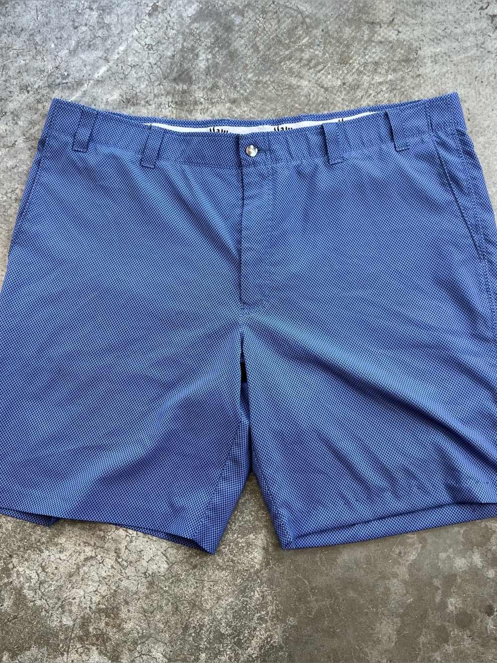 Callaway Performance Golf Shorts Blue Stretch Men’s 34 Golfcore 8” Inseam